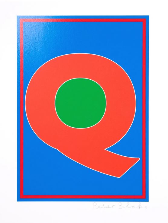 Dazzle Letter Q